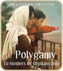 Polygamy - To Mothers of Orphans Only